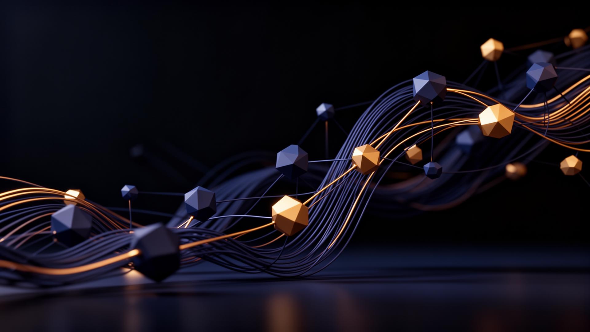 Abstract representation of an interconnected business growth ecosystem